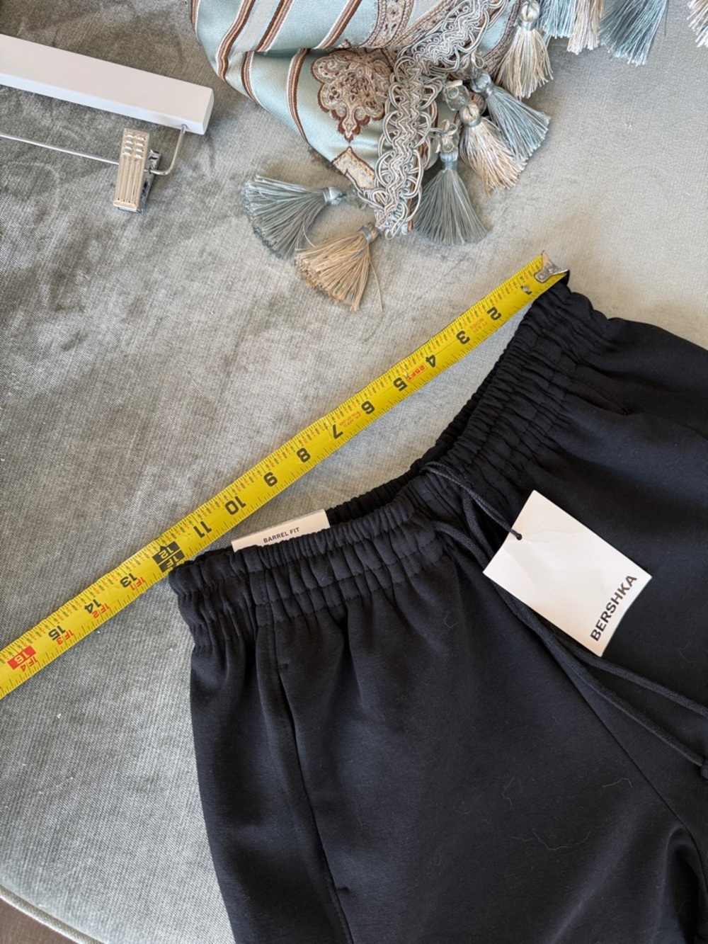 Bershka Women Black Wide-Leg Sweatpants with Elastic Waist size Small - Picture 8 of 9